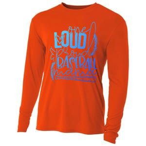 One Loud And Proud Baseball Mama Gift Cooling Performance Long Sleeve Crew