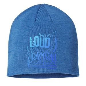 One Loud And Proud Baseball Mama Gift Sustainable Beanie