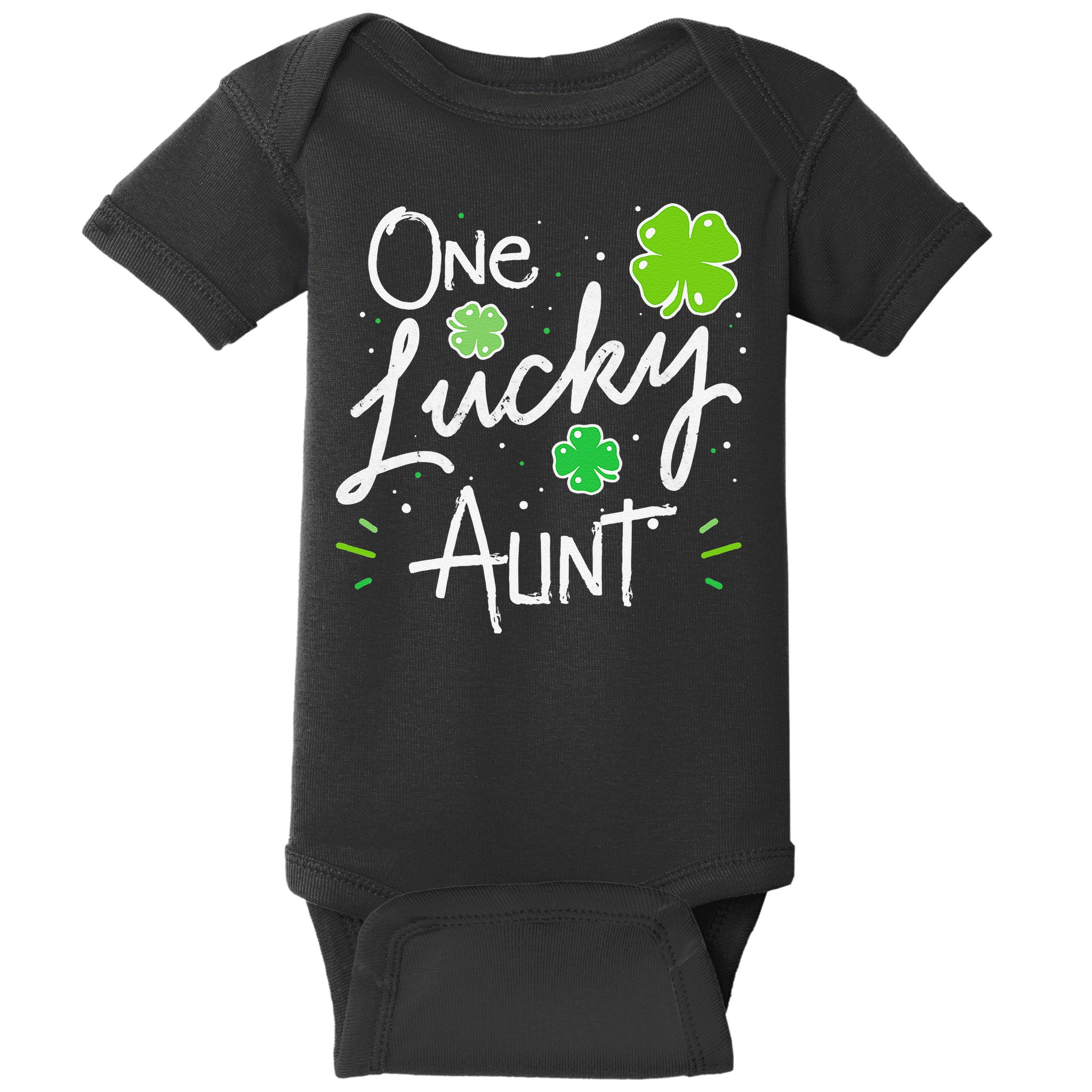 One Lucky Aunt St Patrick's Day Baby Bodysuit