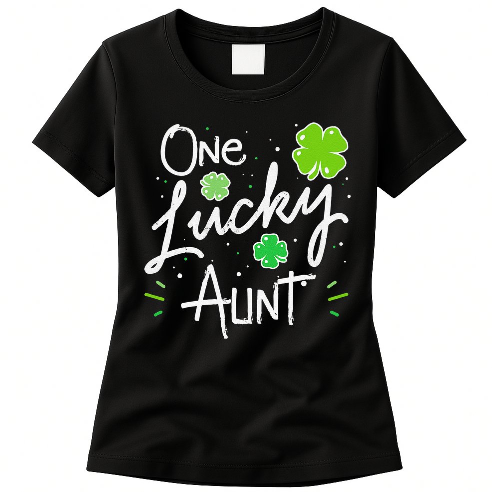 One Lucky Aunt St Patrick's Day Womens T-Shirt