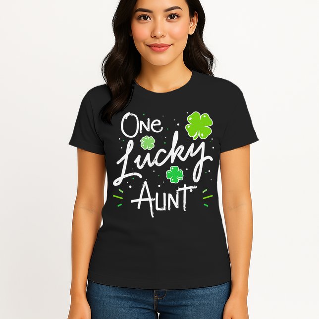 One Lucky Aunt St Patrick's Day Womens T-Shirt