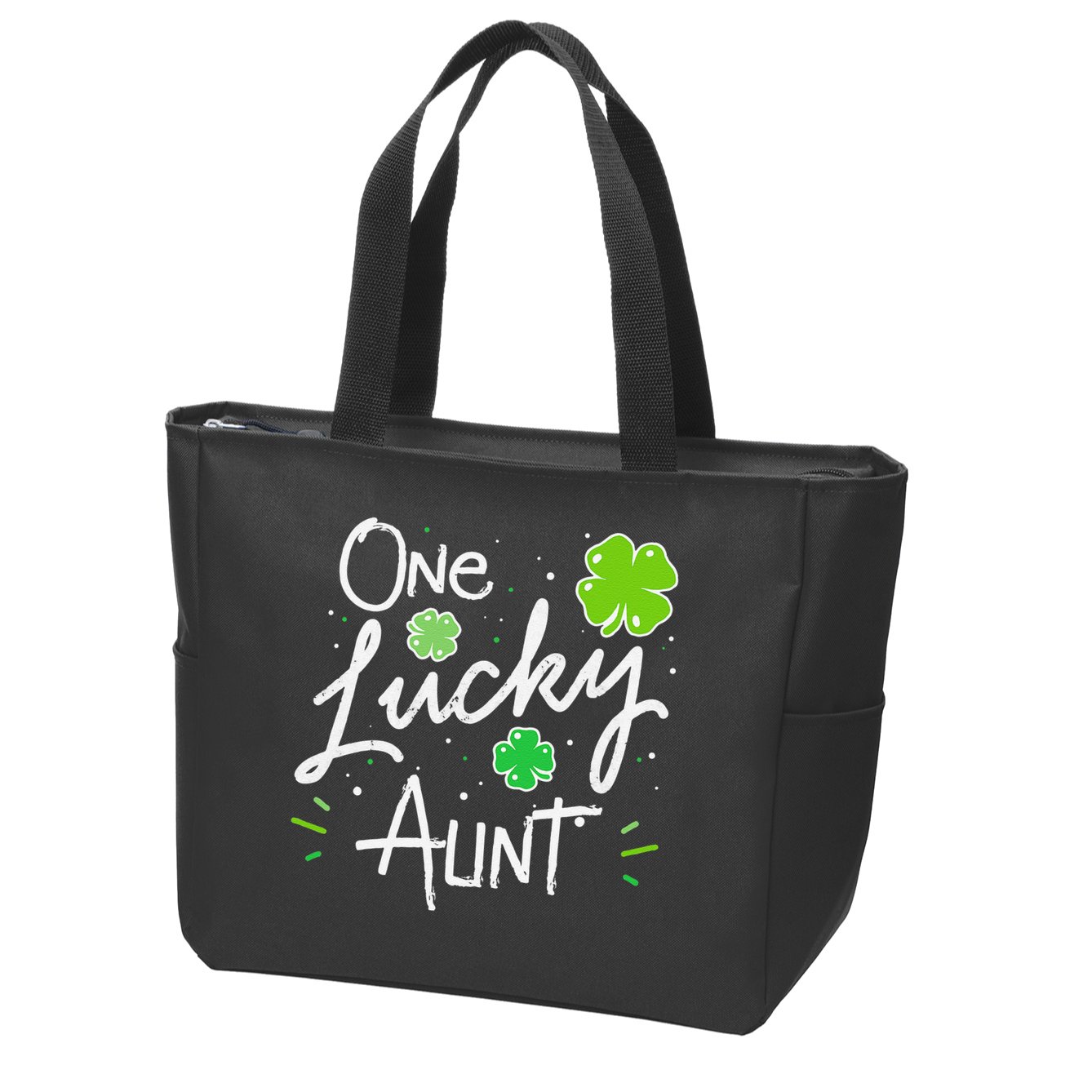 One Lucky Aunt St Patrick's Day Zip Tote Bag