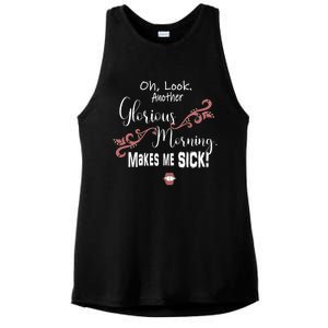 Oh Look Another Glorious Morning Makes Me Sick Halloween Great Gift Ladies PosiCharge Tri-Blend Wicking Tank