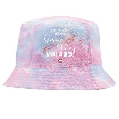 Oh Look Another Glorious Morning Makes Me Sick Halloween Great Gift Tie-Dyed Bucket Hat