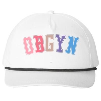 Obgyn Labor And Delivery Nurse Obgyn Squad Rn Nurse Snapback Five-Panel Rope Hat