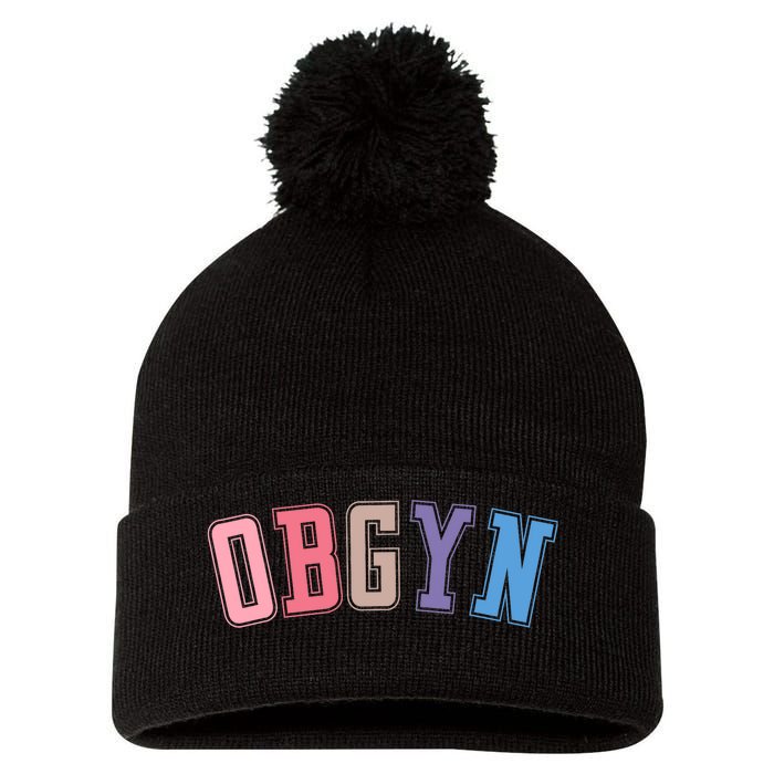 Obgyn Labor And Delivery Nurse Obgyn Squad Rn Nurse Pom Pom 12in Knit Beanie