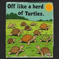 Off Like A Herd Of Turtles! Funny Family Saying 15oz Campfire Ceramic Mug