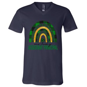 One Lucky Assistant Principal Rainbow St Patricks Day V-Neck T-Shirt