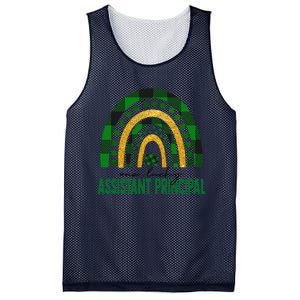 One Lucky Assistant Principal Rainbow St Patricks Day Mesh Reversible Basketball Jersey Tank