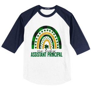 One Lucky Assistant Principal Rainbow St Patricks Day Baseball Sleeve Shirt