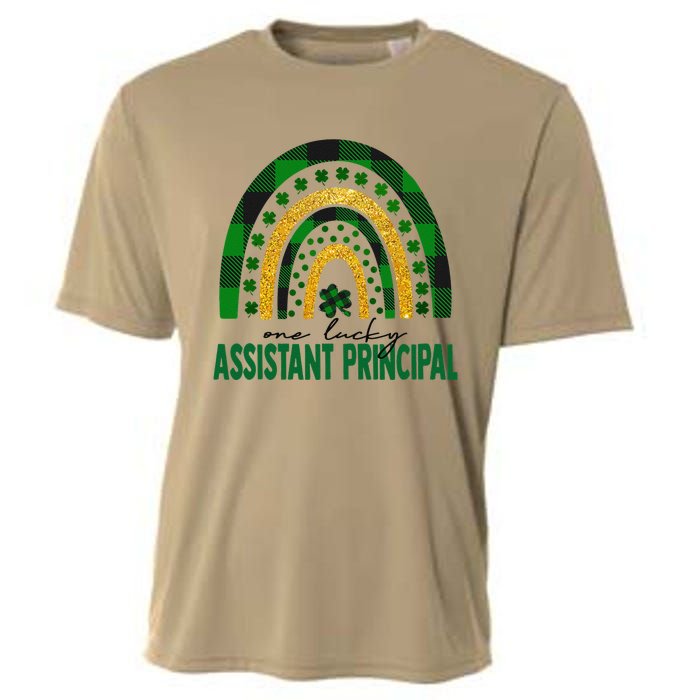 One Lucky Assistant Principal Rainbow St Patricks Day Cooling Performance Crew T-Shirt