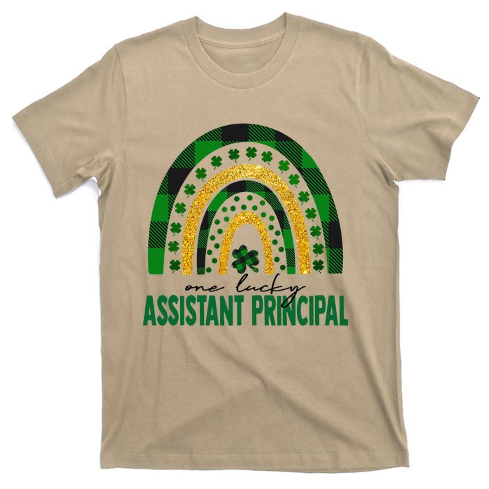 One Lucky Assistant Principal Rainbow St Patricks Day T-Shirt