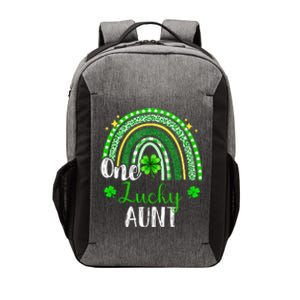 One Lucky Aunt Leopard green Rainbow St Patrick’s Day Vector Backpack