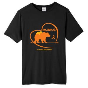 Orange Leukemia Awareness Mom Son Daughter Mama Bear Cancer Great Gift Tall Fusion ChromaSoft Performance T-Shirt