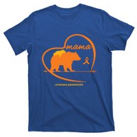 Orange Leukemia Awareness Mom Son Daughter Mama Bear Cancer Great Gift T-Shirt