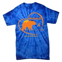 Orange Leukemia Awareness Mom Son Daughter Mama Bear Cancer Great Gift Tie-Dye T-Shirt