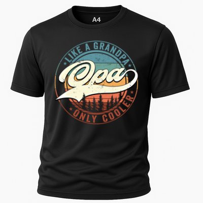 Opa Like A Grandpa Only Cooler Vintage Retro Opa Dad Gift Performance Shirt