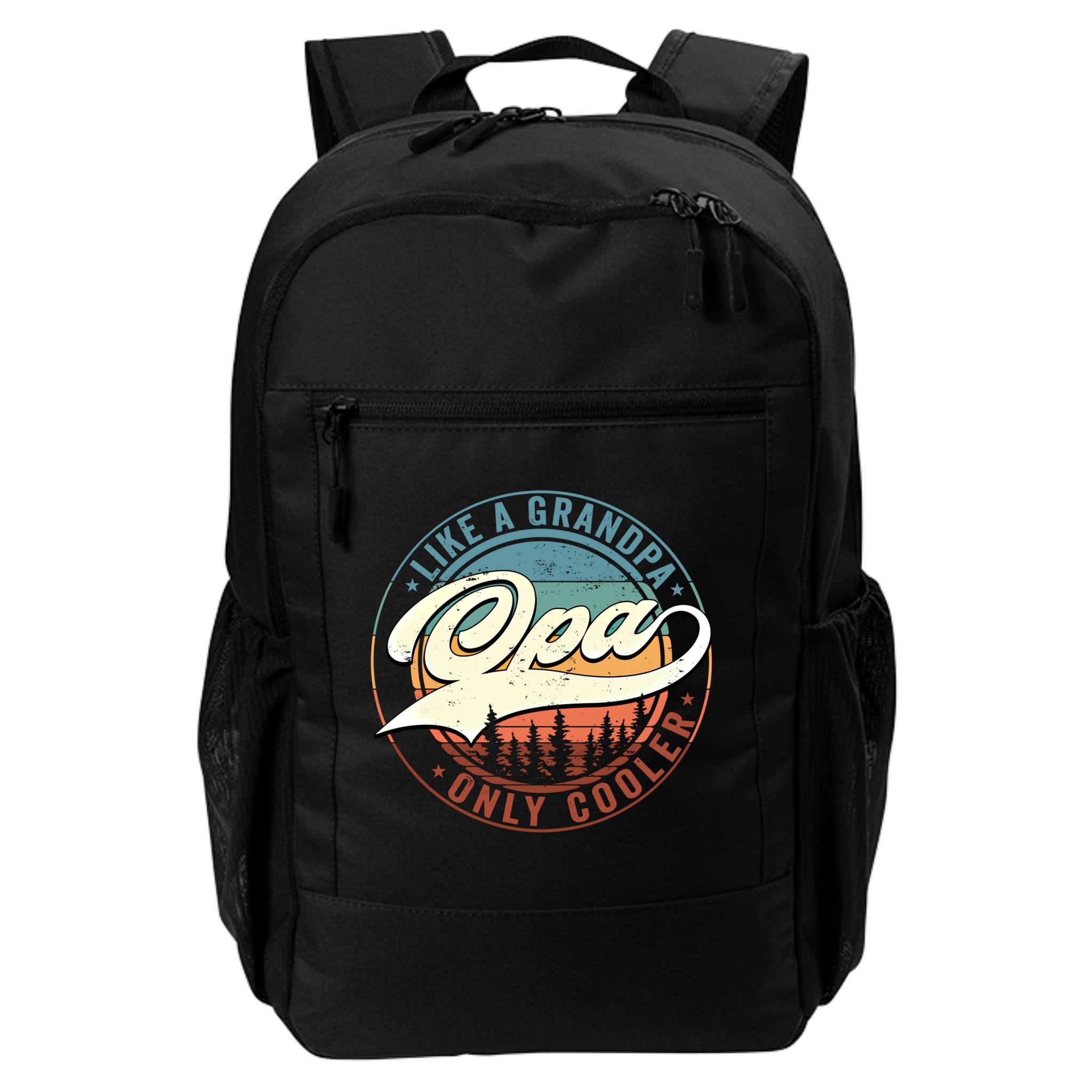 Opa Like A Grandpa Only Cooler Vintage Retro Opa Dad Gift Backpack
