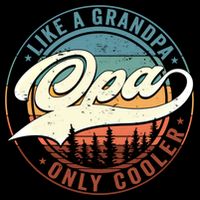 Opa Like A Grandpa Only Cooler Vintage Retro Opa Dad Gift Backpack