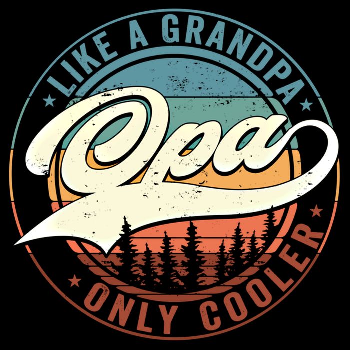 Opa Like A Grandpa Only Cooler Vintage Retro Opa Dad Gift Backpack
