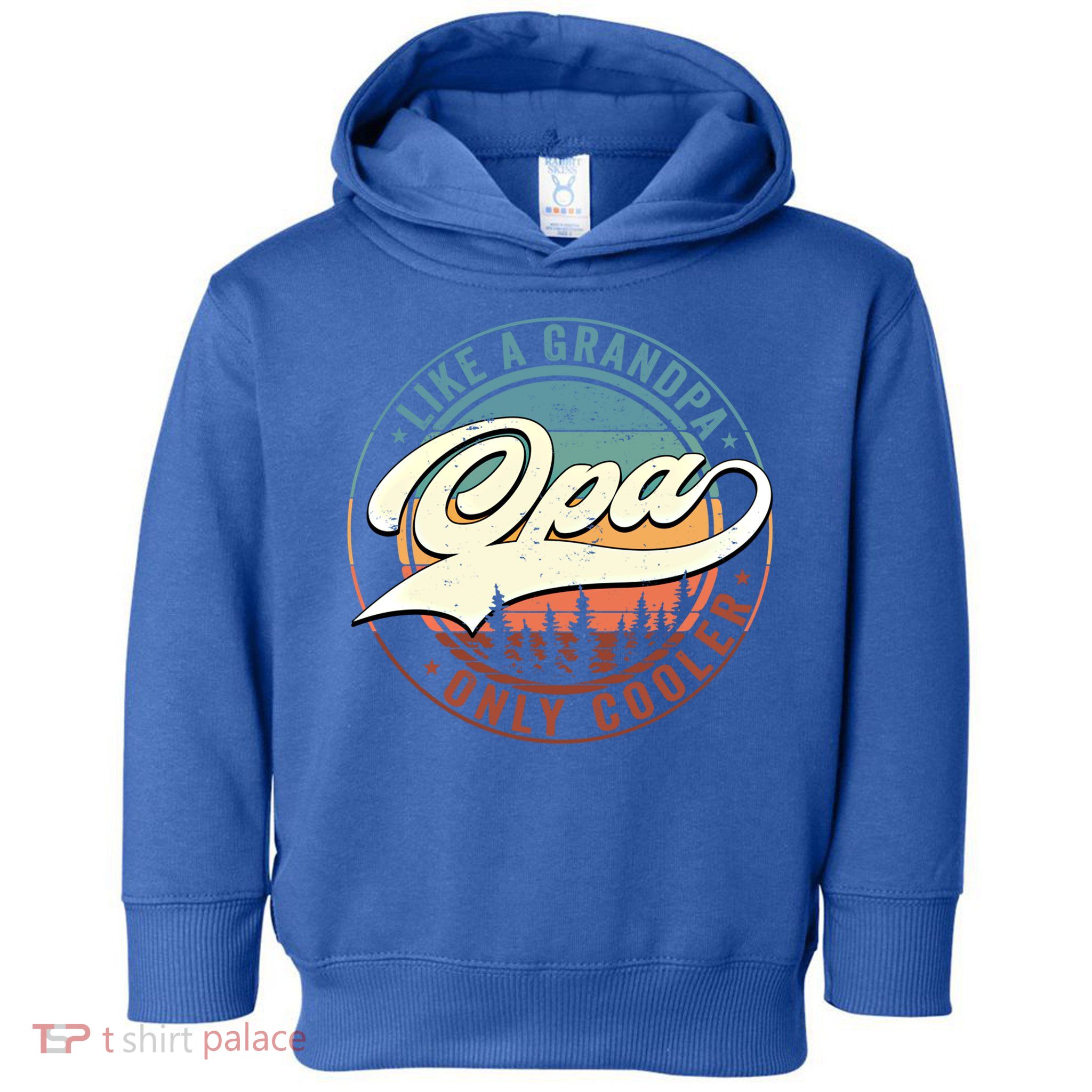 Opa Like A Grandpa Only Cooler Vintage Retro Opa Dad Gift Toddler Hoodie