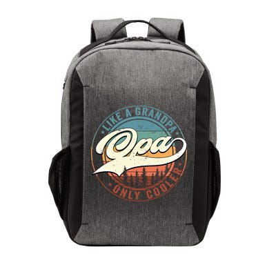 Opa Like A Grandpa Only Cooler Vintage Retro Opa Dad Gift Vector Backpack