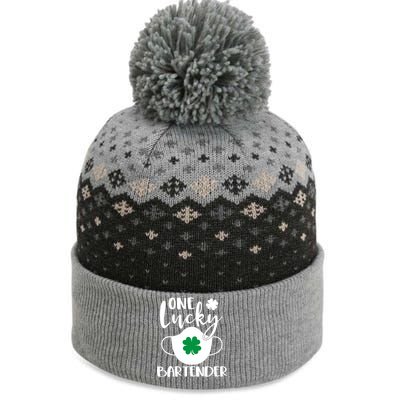 One Lucky Bartender St Patrick's Day Bartending Meaningful Gift The Baniff Cuffed Pom Beanie