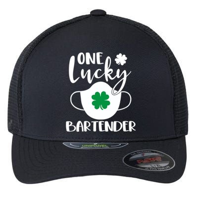 One Lucky Bartender St Patrick's Day Bartending Meaningful Gift Flexfit Unipanel Trucker Cap