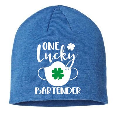 One Lucky Bartender St Patrick's Day Bartending Meaningful Gift Sustainable Beanie