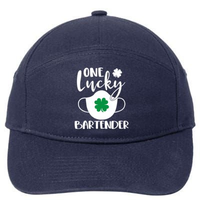 One Lucky Bartender St Patrick's Day Bartending Meaningful Gift 7-Panel Snapback Hat