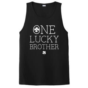 One Lucky Brother St Patricks Day Bro Matching Family Gift PosiCharge Competitor Tank