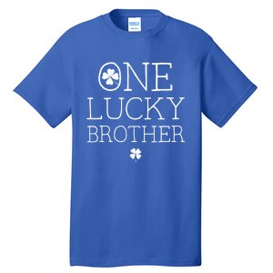 One Lucky Brother St Patricks Day Bro Matching Family Gift Tall T-Shirt