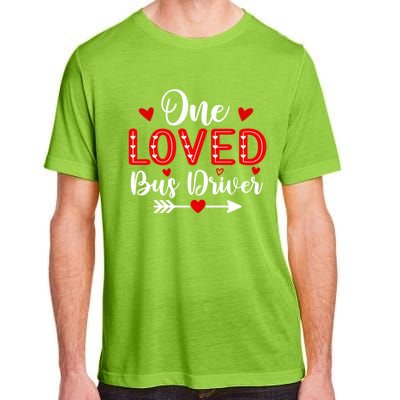 One Loved Bus Driver Cute Gift Funny Valentine's Day Funny Gift Adult ChromaSoft Performance T-Shirt