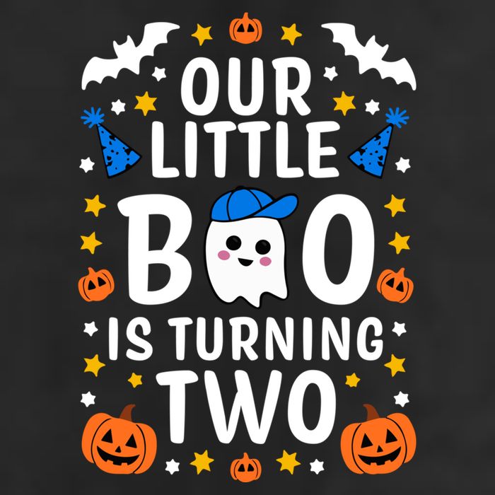 Our Little Boo Is Turning Two Yr 2nd Birthday Halloween Gift 11oz C Handle Ceramic Mug