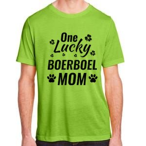 One Lucky Boerboel Mom Dog St Patricks Day Distressed Meaningful Gift Adult ChromaSoft Performance T-Shirt