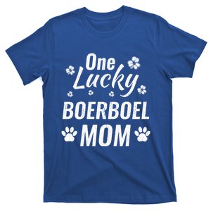 One Lucky Boerboel Mom Dog St Patricks Day Distressed Meaningful Gift T-Shirt