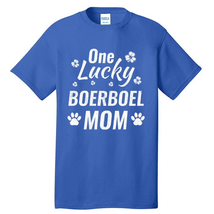 One Lucky Boerboel Mom Dog St Patricks Day Distressed Meaningful Gift Tall T-Shirt