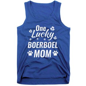 One Lucky Boerboel Mom Dog St Patricks Day Distressed Meaningful Gift Tank Top