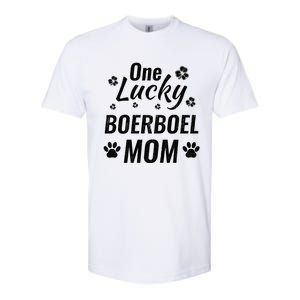 One Lucky Boerboel Mom Dog St Patricks Day Distressed Meaningful Gift Softstyle CVC T-Shirt