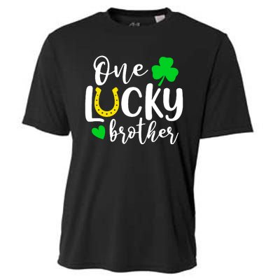 One Lucky Brother Shamrock Irish St Patricks Day Cooling Performance Crew T-Shirt