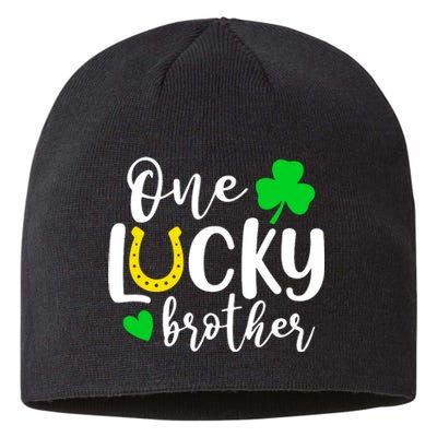 One Lucky Brother Shamrock Irish St Patricks Day Sustainable Beanie