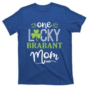 One Lucky Brabant Horse Mom Irish Horseback Riding Gift T-Shirt