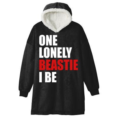 One Lonely Beastie I Be Hooded Wearable Blanket