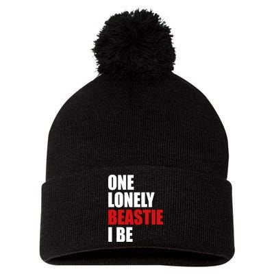 One Lonely Beastie I Be Pom Pom 12in Knit Beanie
