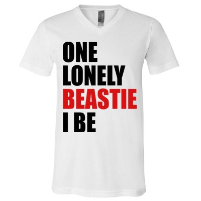 One Lonely Beastie I Be V-Neck T-Shirt