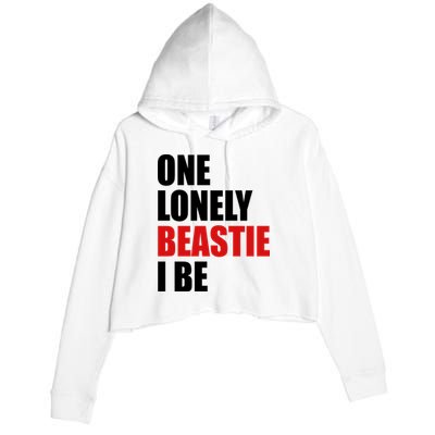 One Lonely Beastie I Be Crop Fleece Hoodie