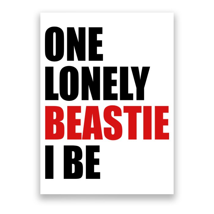 One Lonely Beastie I Be Poster