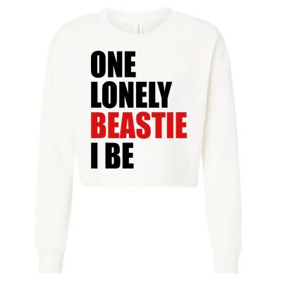 One Lonely Beastie I Be Cropped Pullover Crew