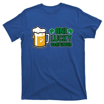 One Lucky Bartender St Patricks Day Irish Green Graphic Gift T-Shirt