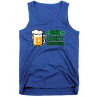 One Lucky Bartender St Patricks Day Irish Green Graphic Gift Tank Top